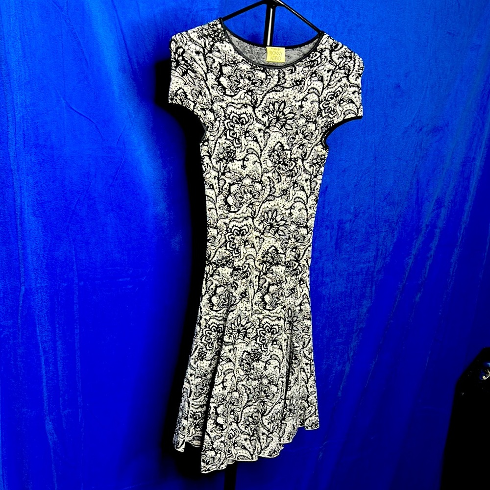 Torn by Ronny Kobo Textured Fit and Flare Dress